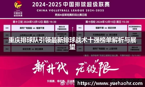 重庆排球队引领最新排球战术十强榜单解析与展望